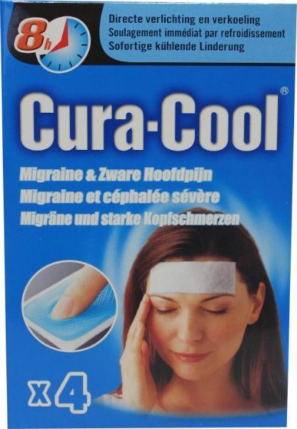 Cura-cool migraine strips-