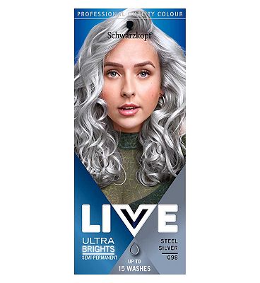 Schwarzkopf LIVE Steel Silver 098 Semi-Permanent Hair Dye