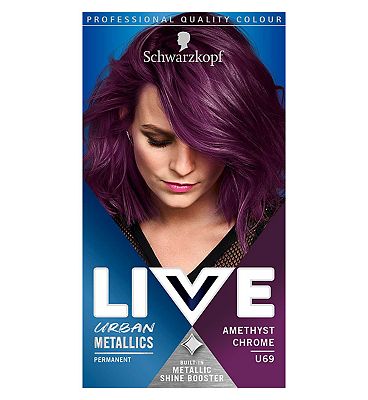 Schwarzkopf LIVE Amethyst Chrome U69 Permanent Hair Dye