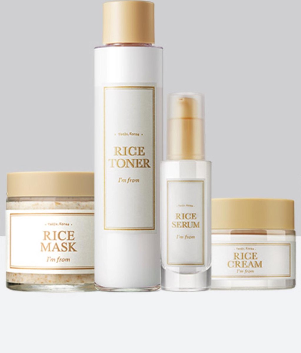 I'M FROM Rice Toner, Serum, Cream & Mask SET - Korean Skincare