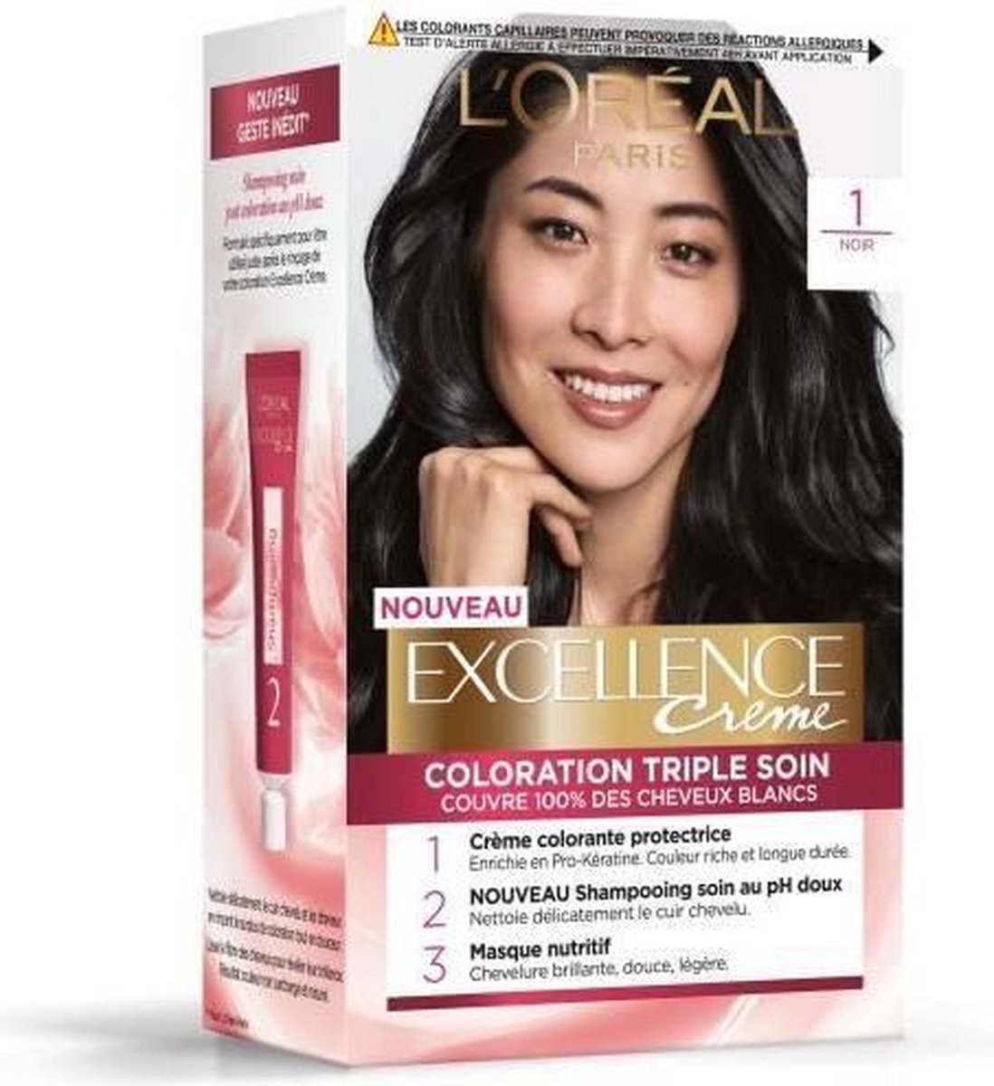 L'OREAL PARIS Excellence Coloration - 1.N Zwart