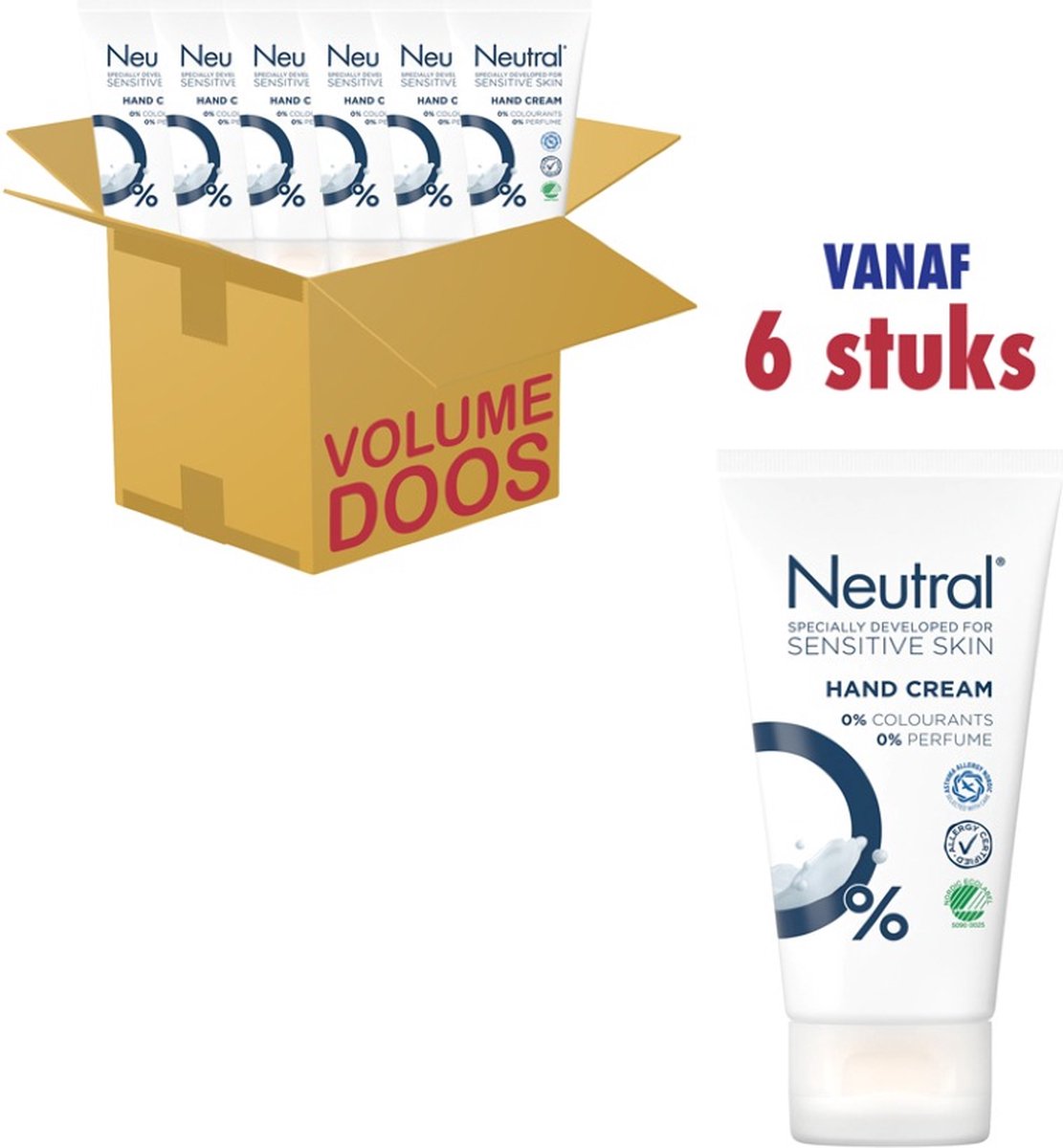 Handcreme Sensitive Skin - Voordeelverpakking - 6 x 75ml