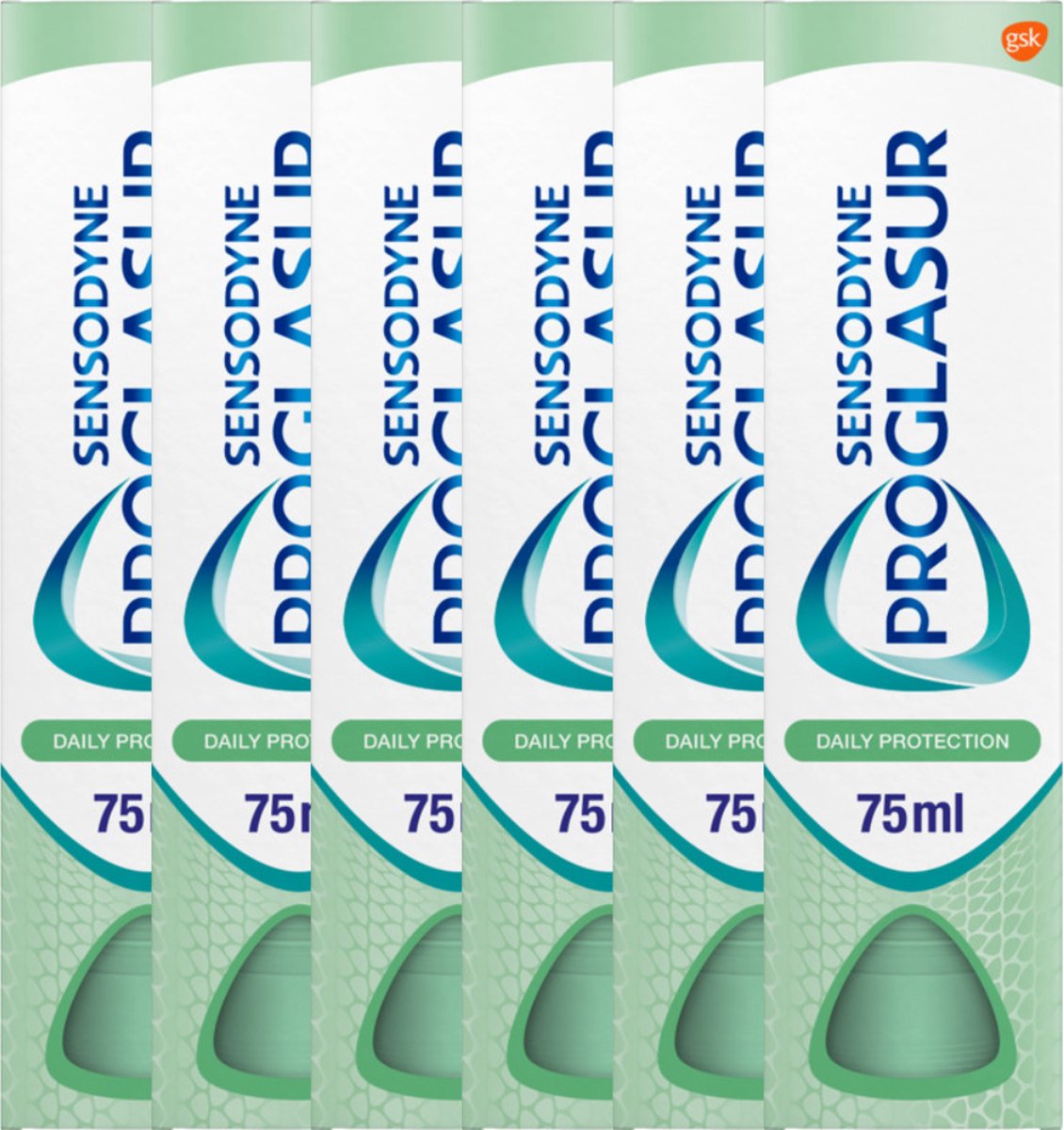 10 x Sensodyne Tandpasta 75 ml Proglasur Daily Protection