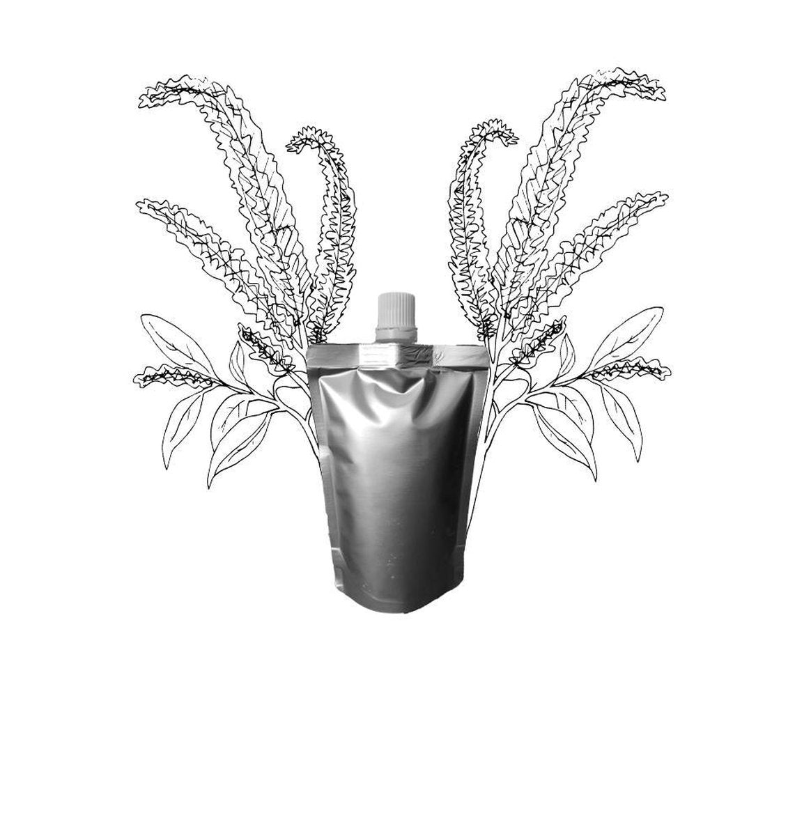 Amarant olie - Navulling 200ml pouch met schenkmond - plasticvrij verpakt - vegan - dierproefvrij en zonder chemische toevoegingen - amarant huidolie