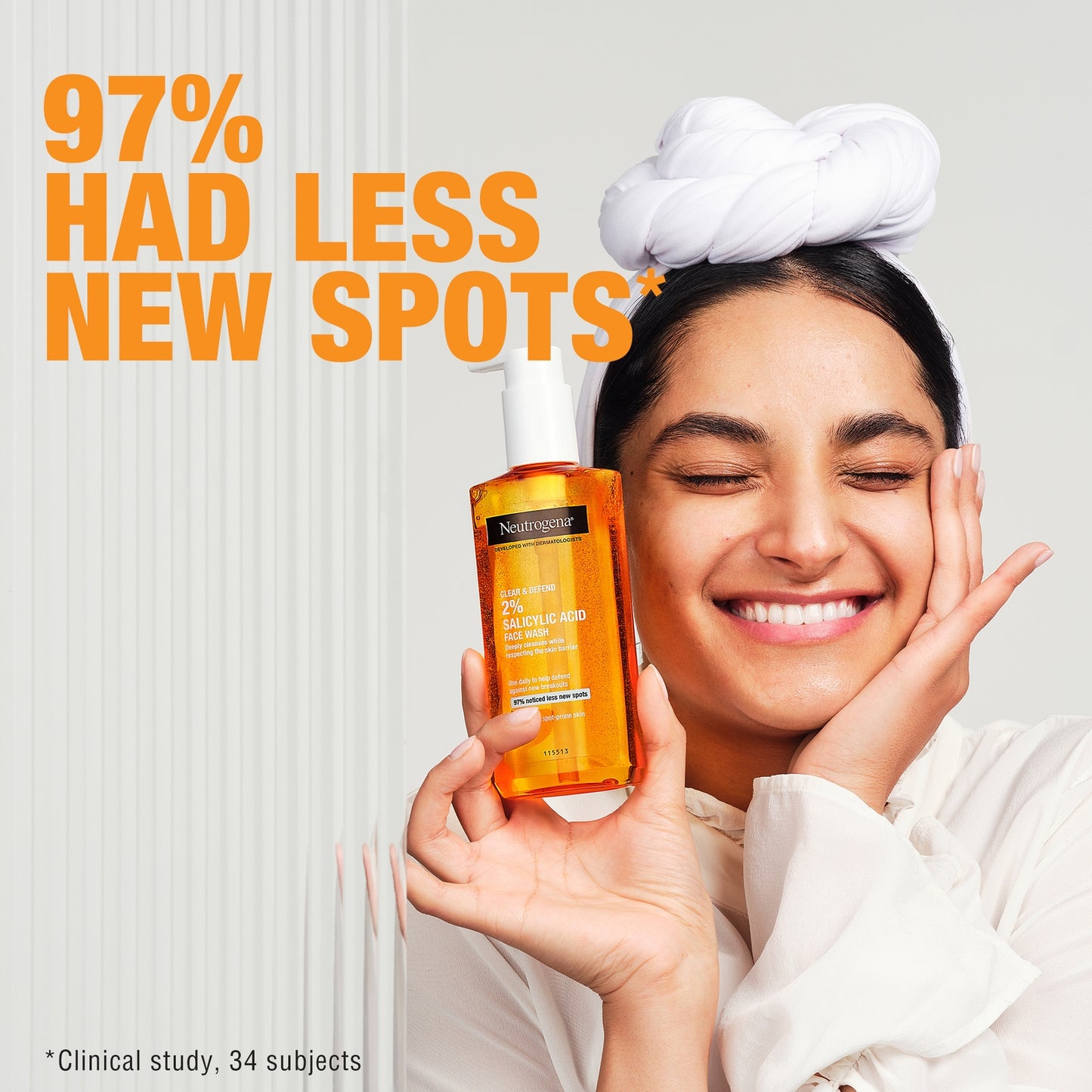 Neutrogena Clear and Defend 2% Salicylic Acid Face Wash 200ml