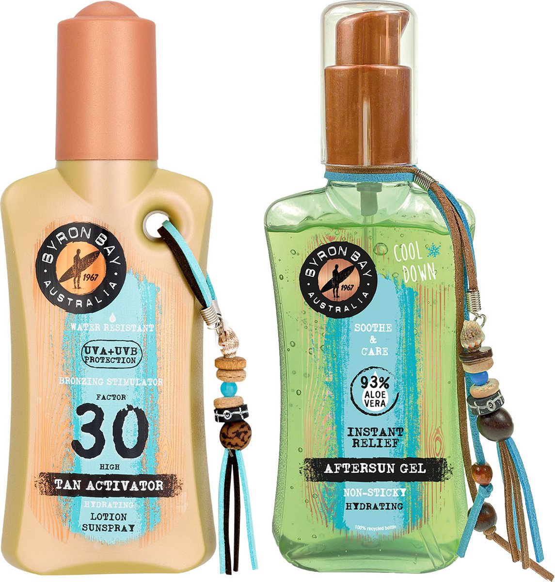 Byron Bay Tan Activator SPF 30 & Aftersun Cooling Aloë Vera Gel