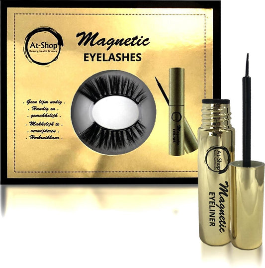 Magnetische Eyeliner met 3D Magnetische Wimpers - Nepwimpers - Herbruikbaar - Zwart