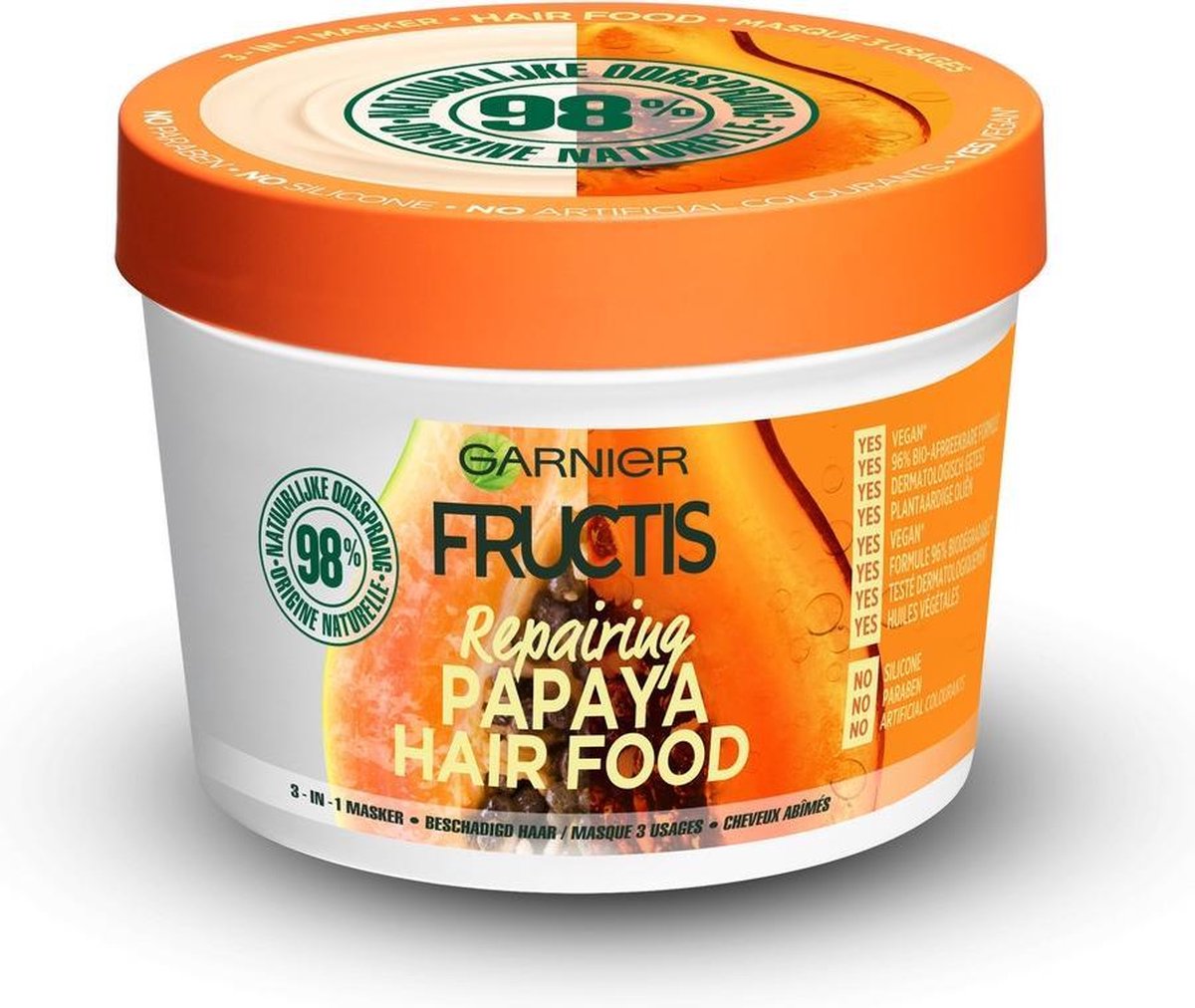 Garnier Fructis Hairfood Papaya- Masker 390ML