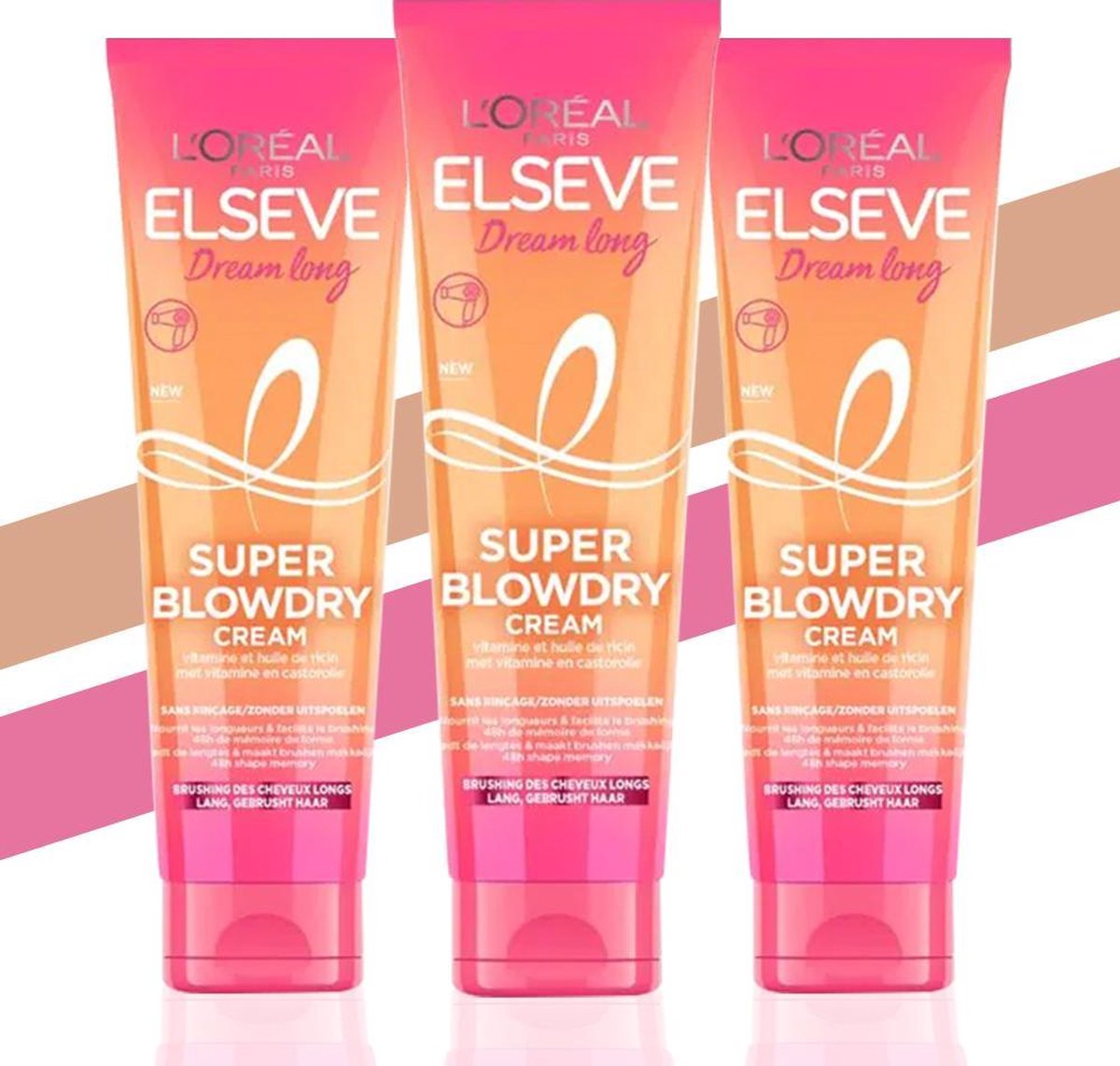 L'Oréal Paris Elseve Dream long Super Blowdry Cream Multi Pack - 3 x 150 ml