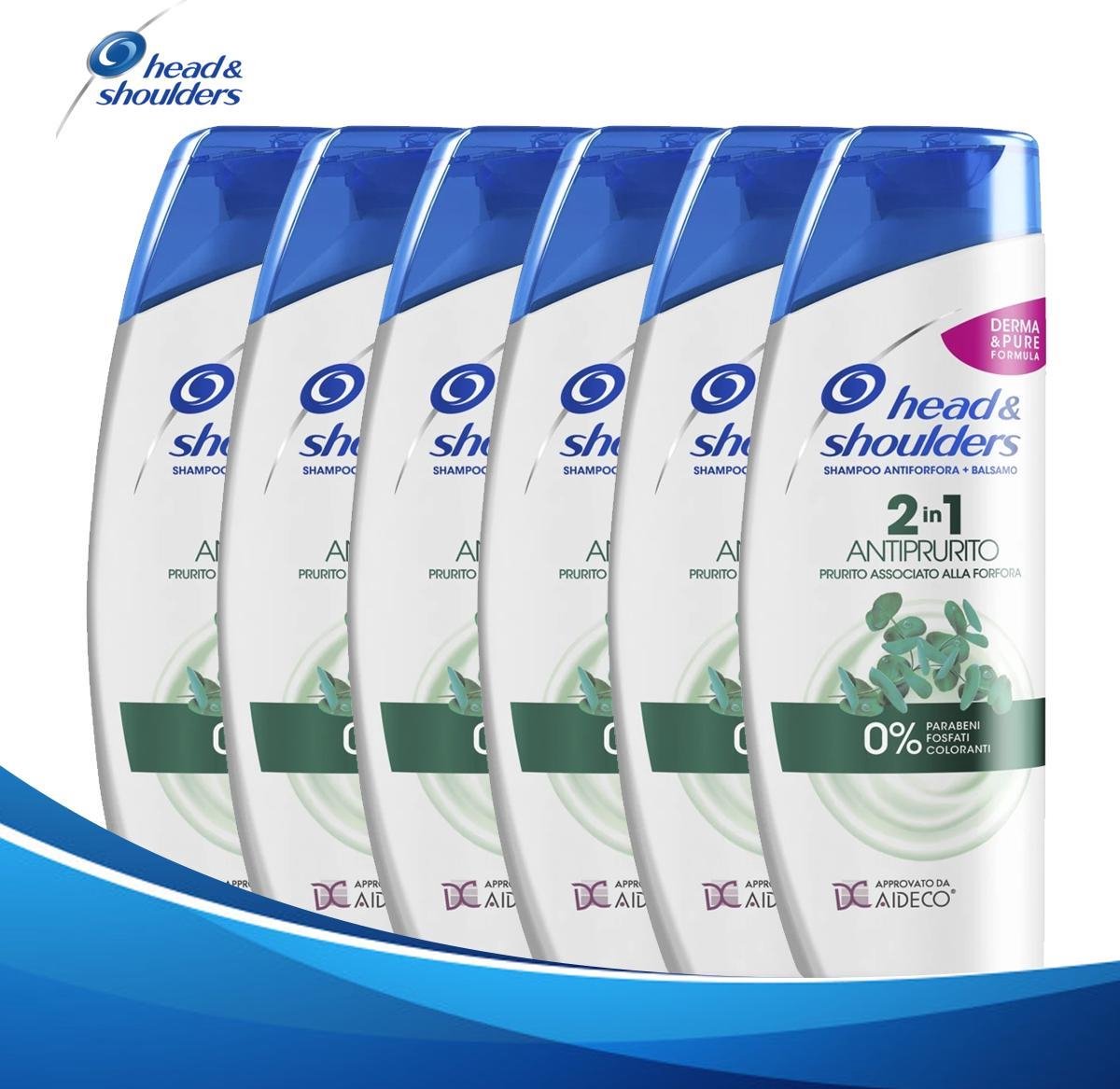 Head & Shoulders 2in1 Anti Roos Shampoo 6x225 ml - Voordeelverpakking