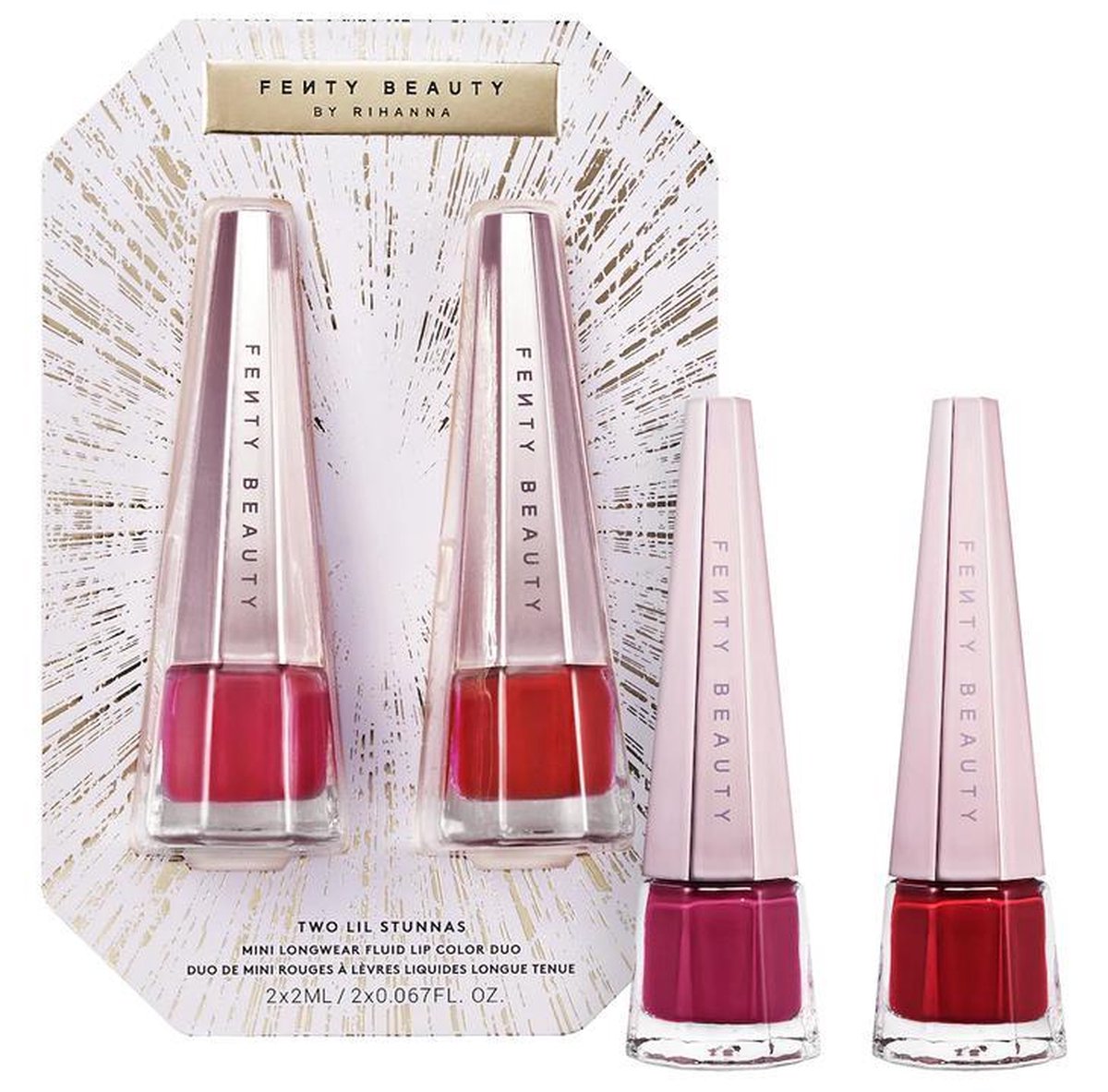 FENTY BEAUTY Two Lil Stunnas Long fluid lip color - Matte lipstick - Limited Edition