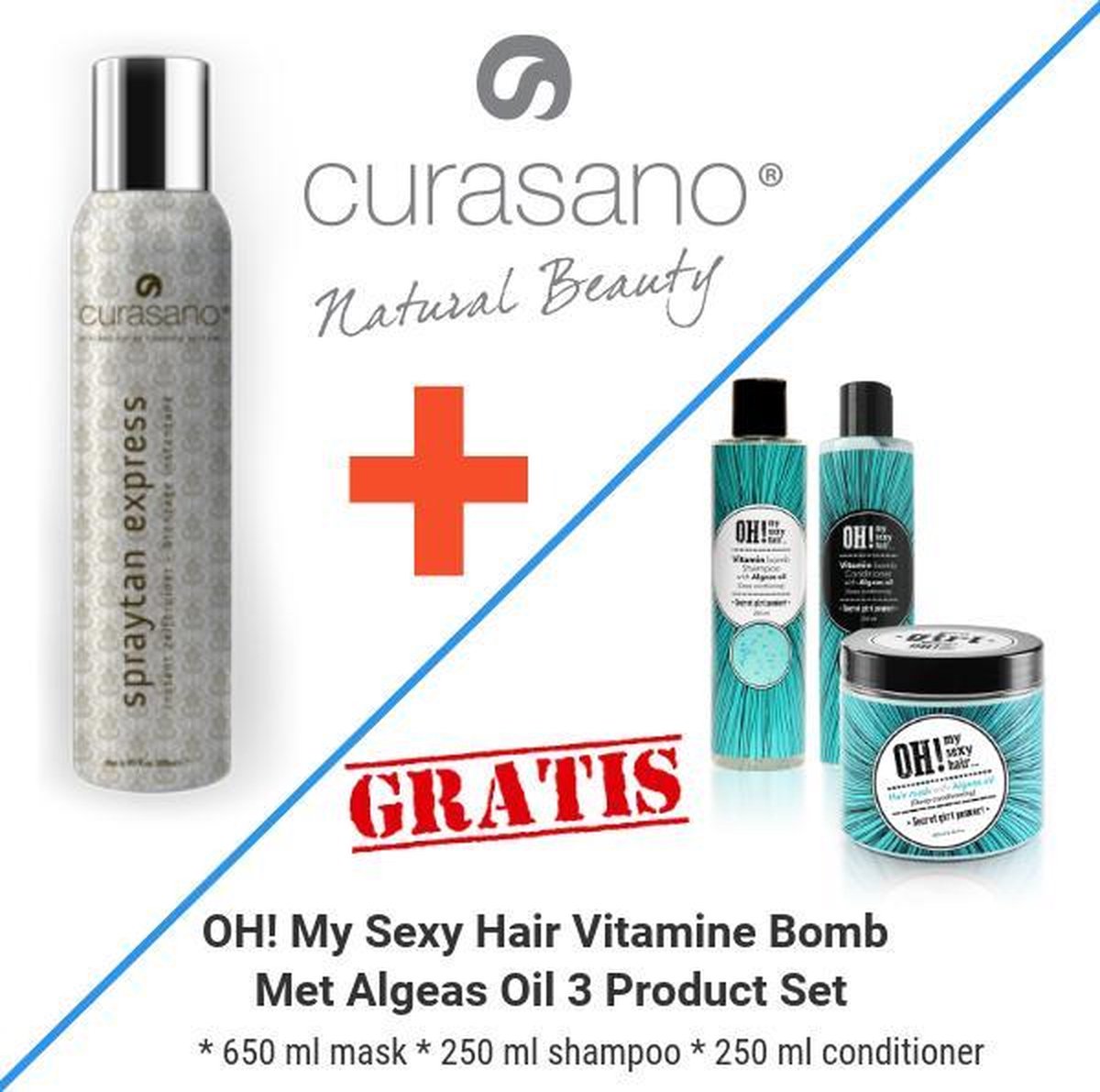 Curasano Spraytan, Tanning Spray, 200ml + 3 Product Gift