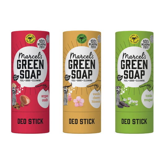 Marcel's Green Soap ECOLOGISCHE DEODORANT 3 geuren (voordeel verpakking)