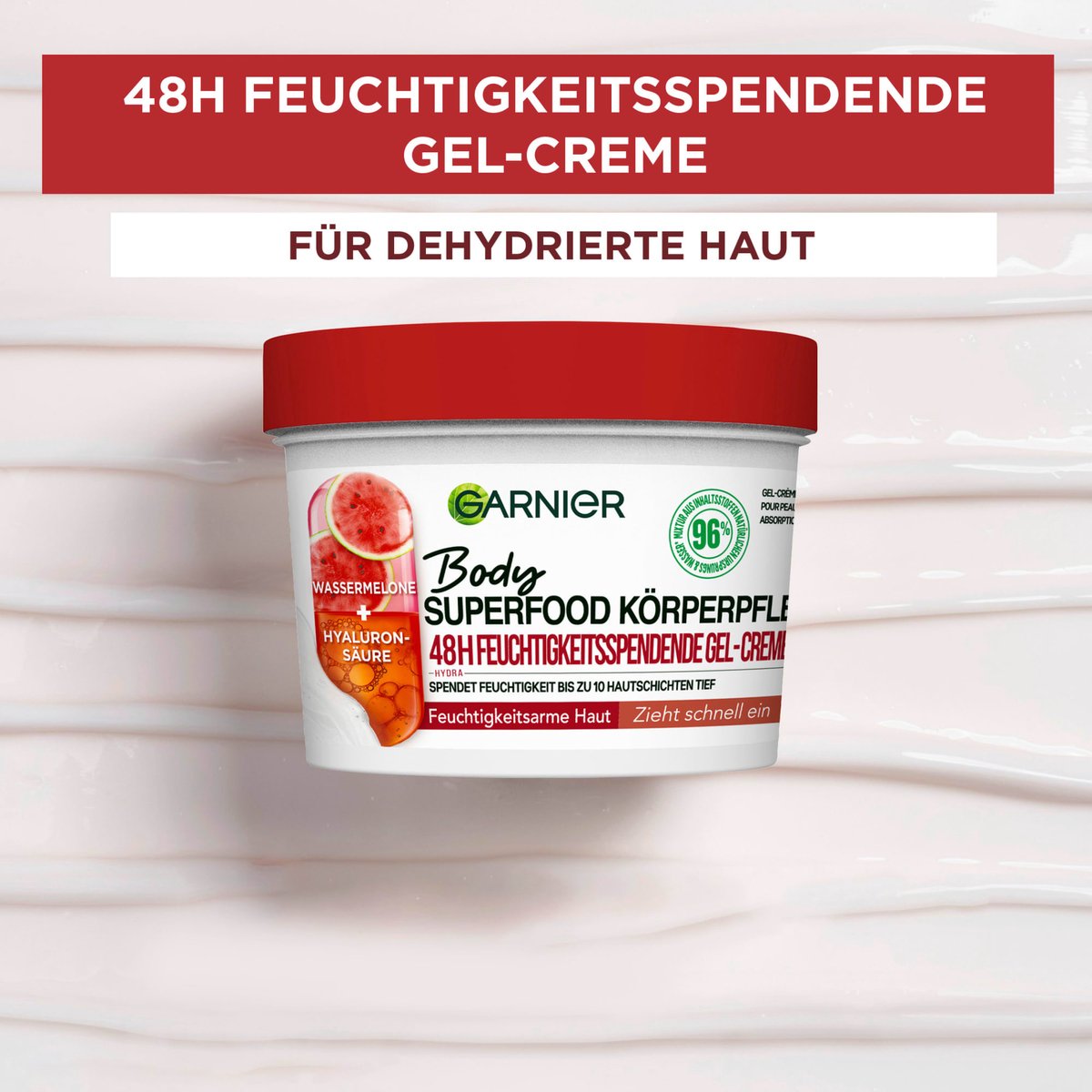 Garnier Body Gel-crème Body Superfood Watermeloen, 380 ml