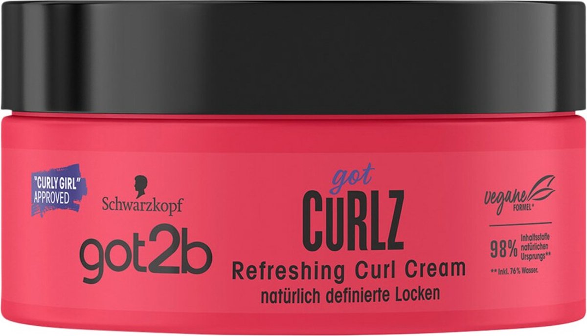 Got2b - Got Curlz Refreshing Cream - Haarstyling - Voordeelverpakking - 6 x 200 ml