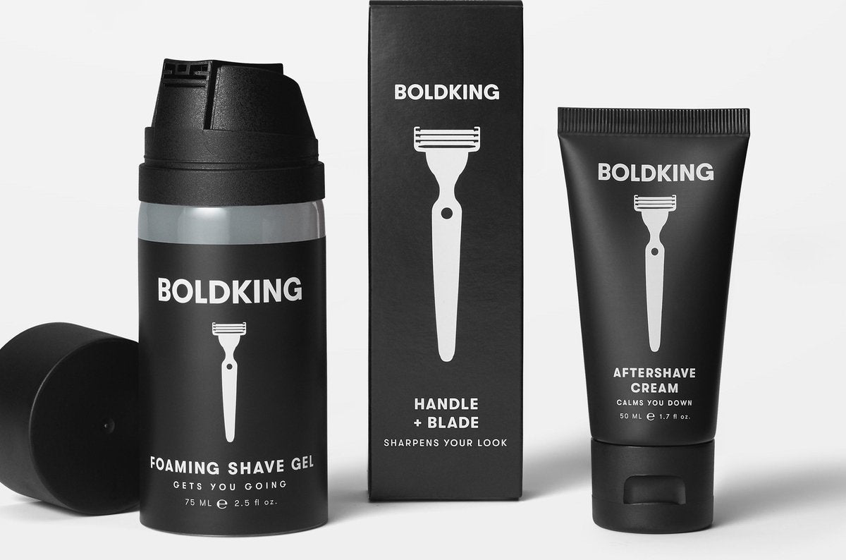 Boldking - de 3-in-1 Scheerset - voor Normale Huid - 3 stuks