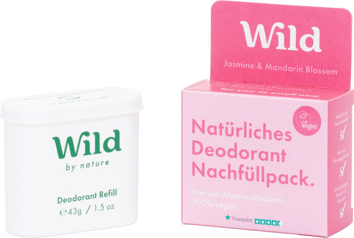 Wild Deostick Coconut & Vanilla Navulling, 40 g