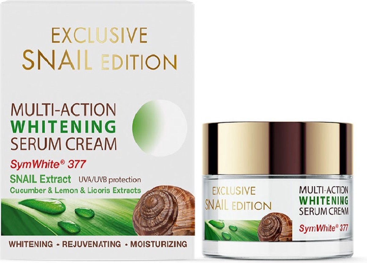 Natuurlijke slakken slijm gezicht verhelderende creme met spf 15 - SymWhite 50ml