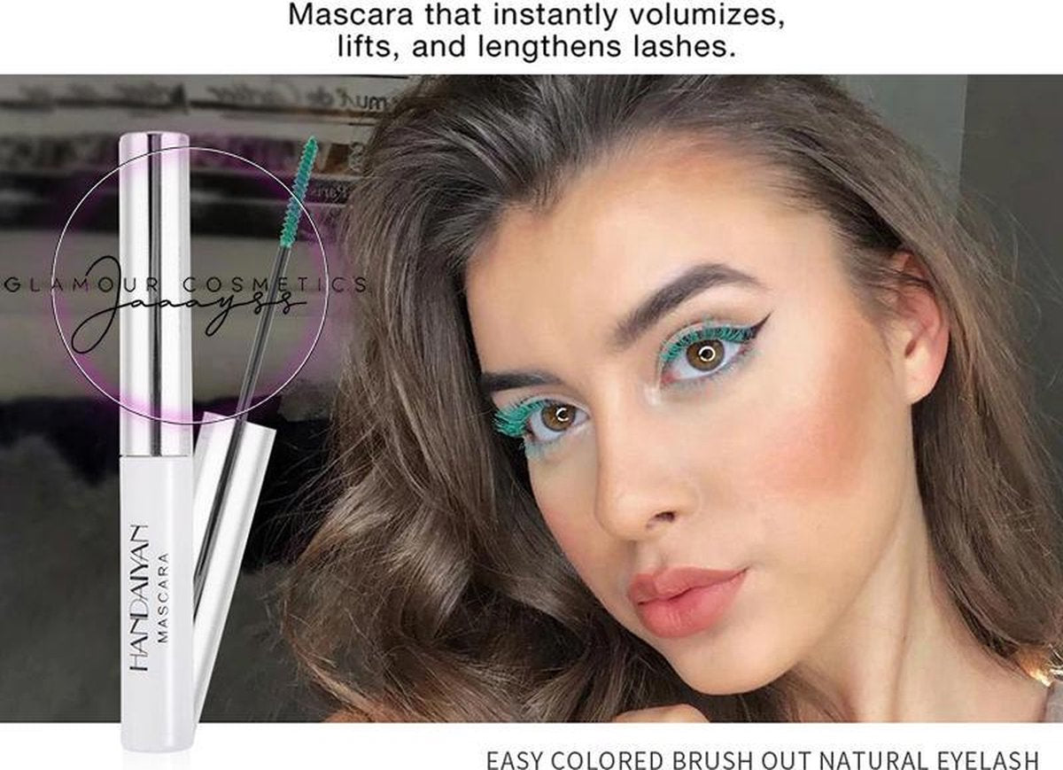 Mascara Set van 6 kleuren | Mascara zwart | Mascara bruin | Mascara blauw | Mascara groen | Mascara violet | Mascara roze | Mascara Waterproof | Colorful Mascara | 3D Fiber Lash Make-up Waterproof Long-lasting 6 pcs