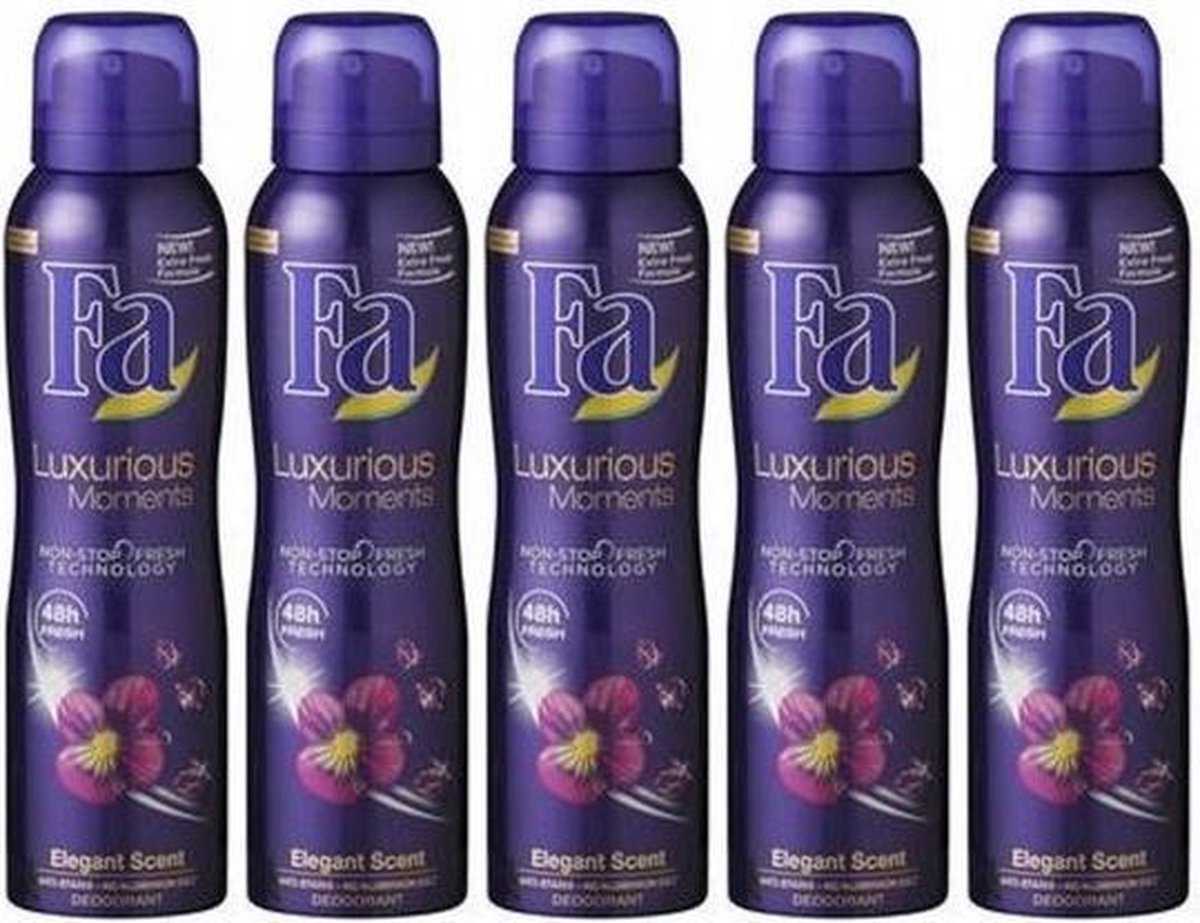 FA Deodorant spray luxurious moments 150ml - Multipak 5 stuks