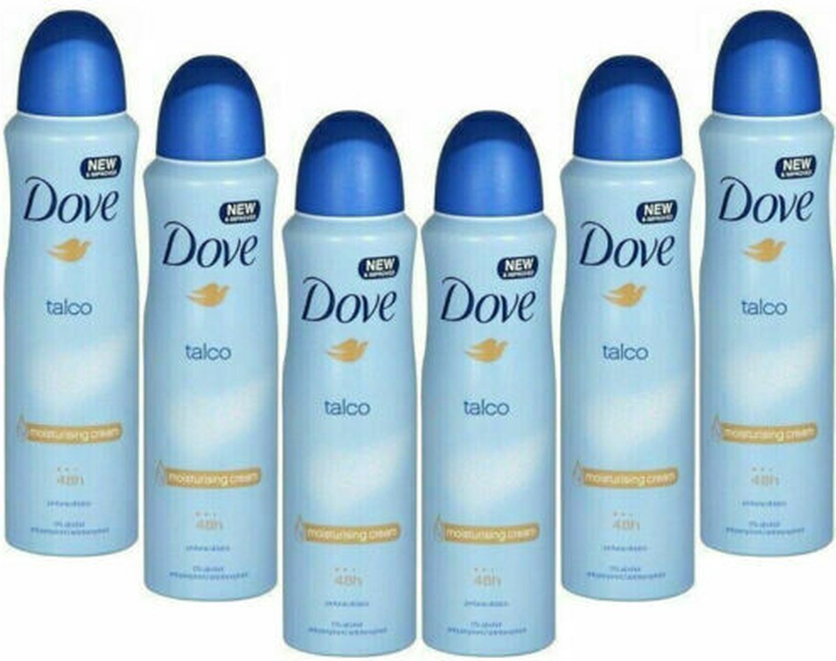 Dove Deo Spray Talco - 6 x 150 ml