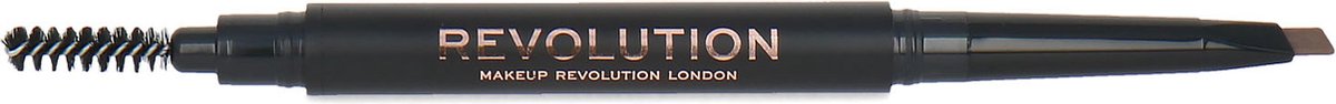 Makeup Revolution - Duo Brow Definer Dark Brown -