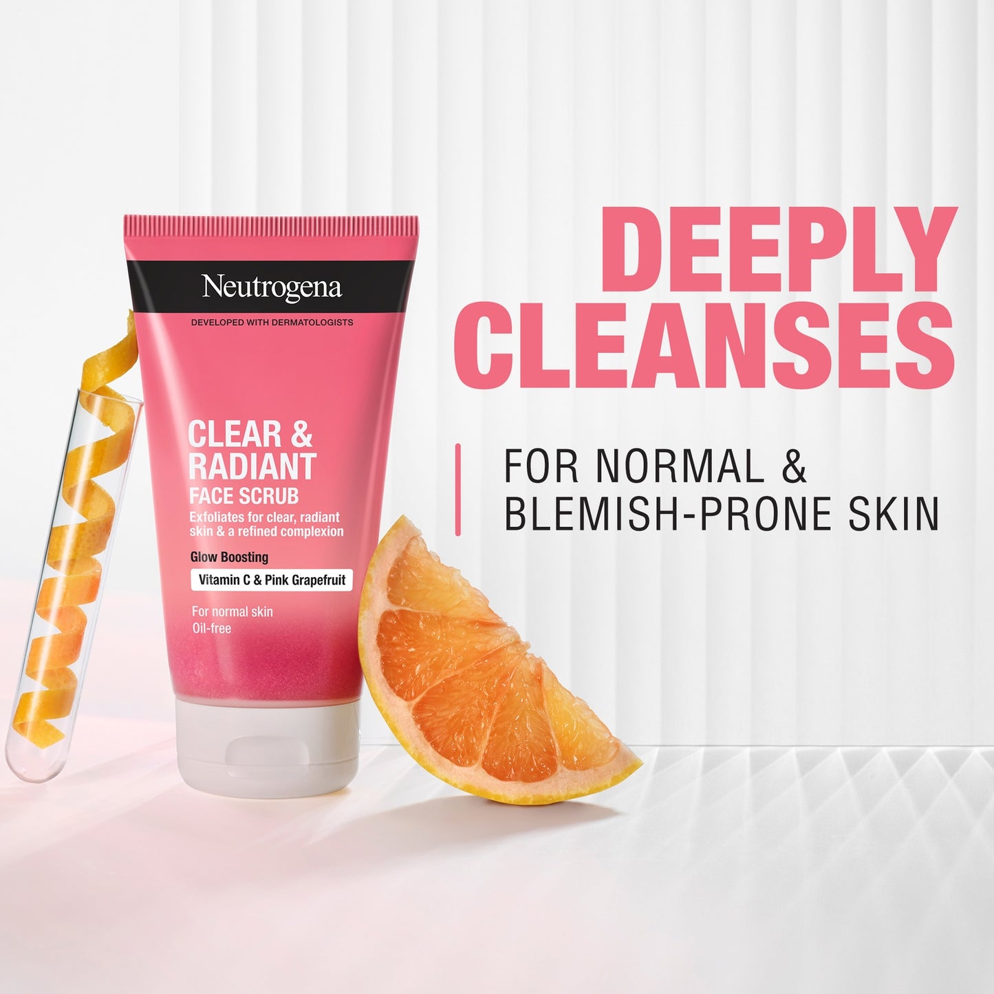 Neutrogena Clear and Radiant Face Scrub 150ml
