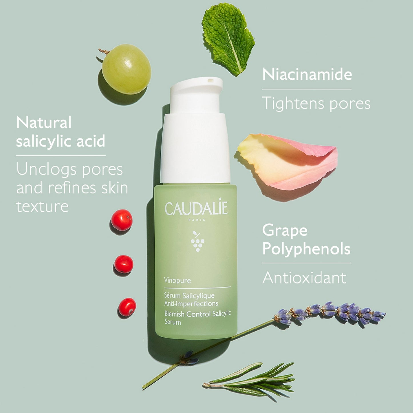 Caudalie Vinopure Toner and Serum Bundle