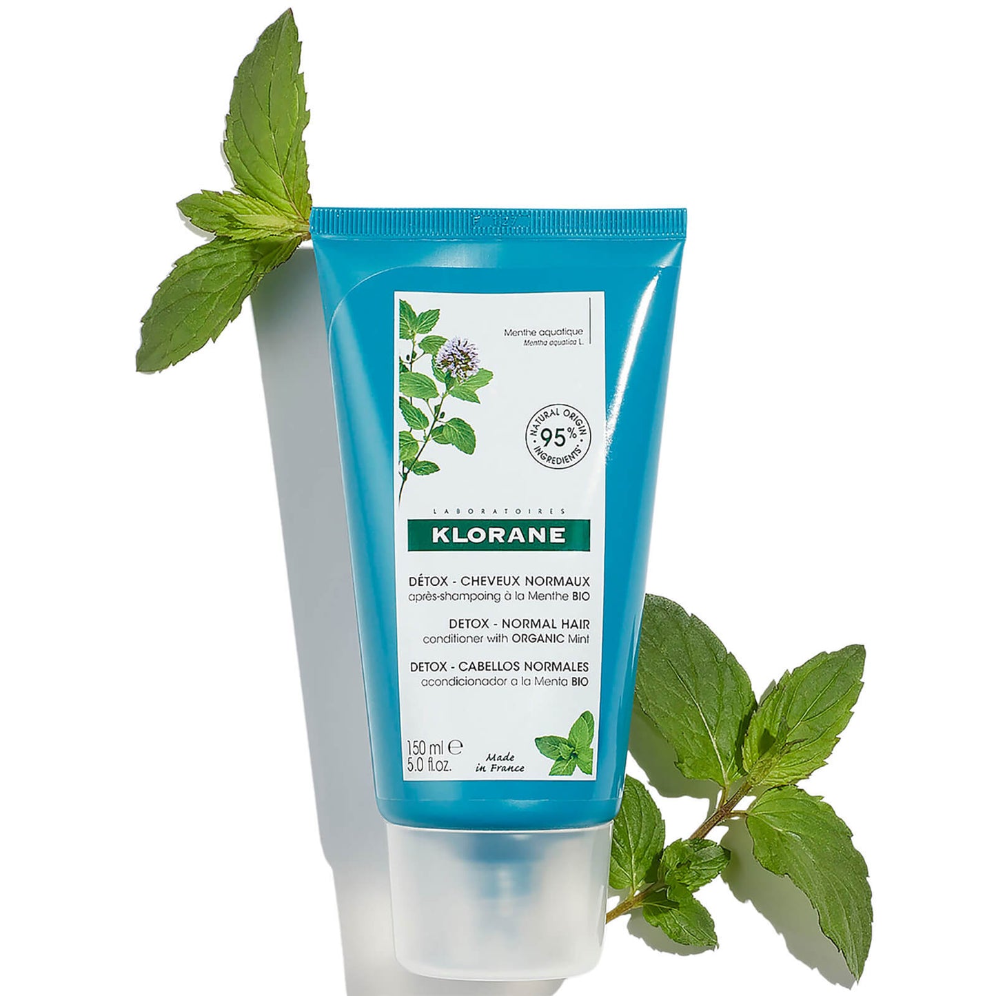 KLORANE Detox Conditioner with Organic Aquatic Mint for Pollution-Exposed Hair 150ml