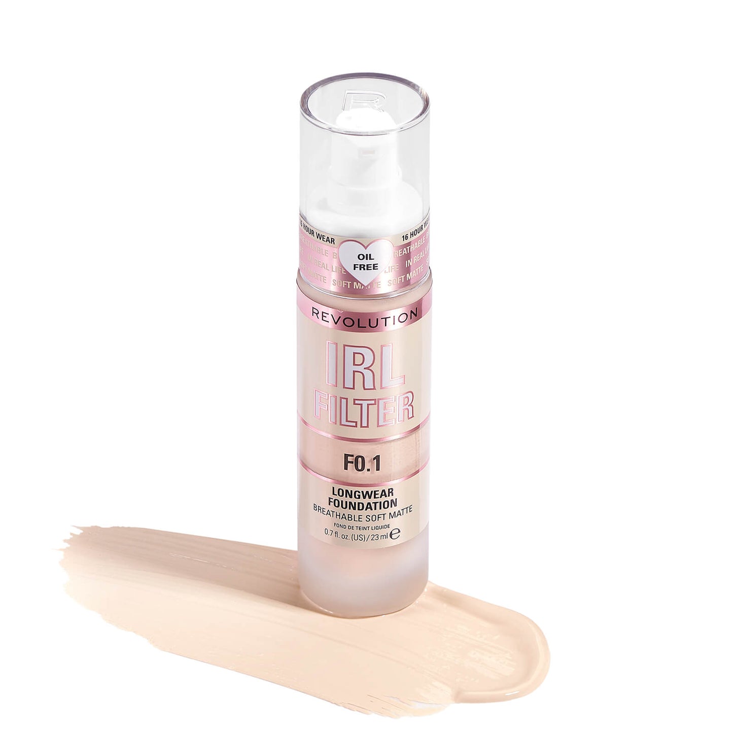 Makeup Revolution IRL Filter Longwear Foundation 23ml (Various Shades) - F0.1