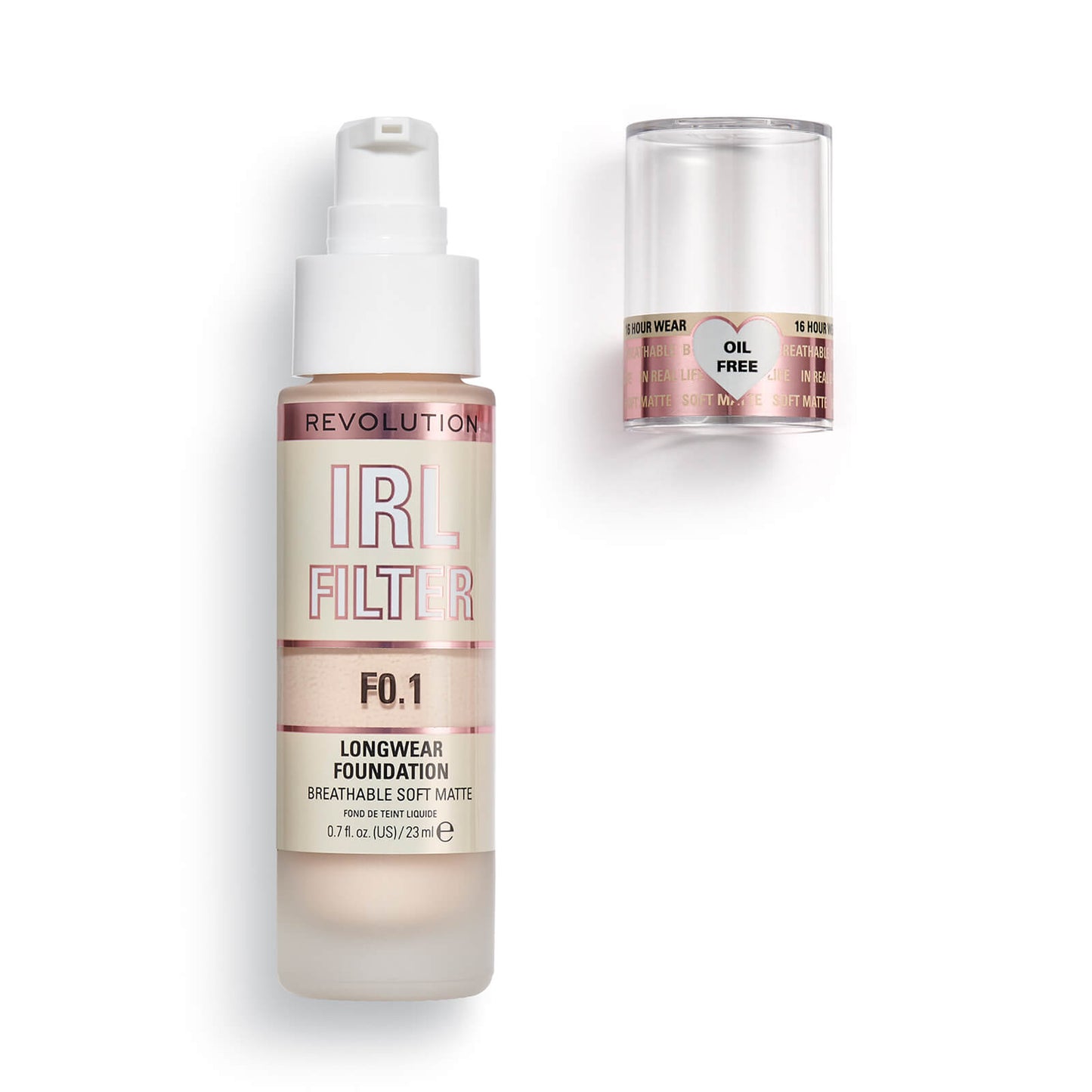 Makeup Revolution IRL Filter Longwear Foundation 23ml (Various Shades) - F0.1