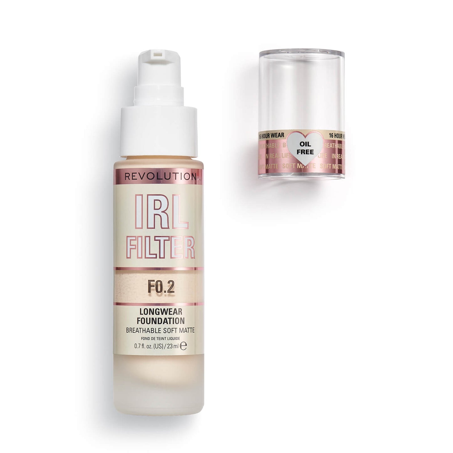 Makeup Revolution IRL Filter Longwear Foundation 23ml (Various Shades) - F0.1