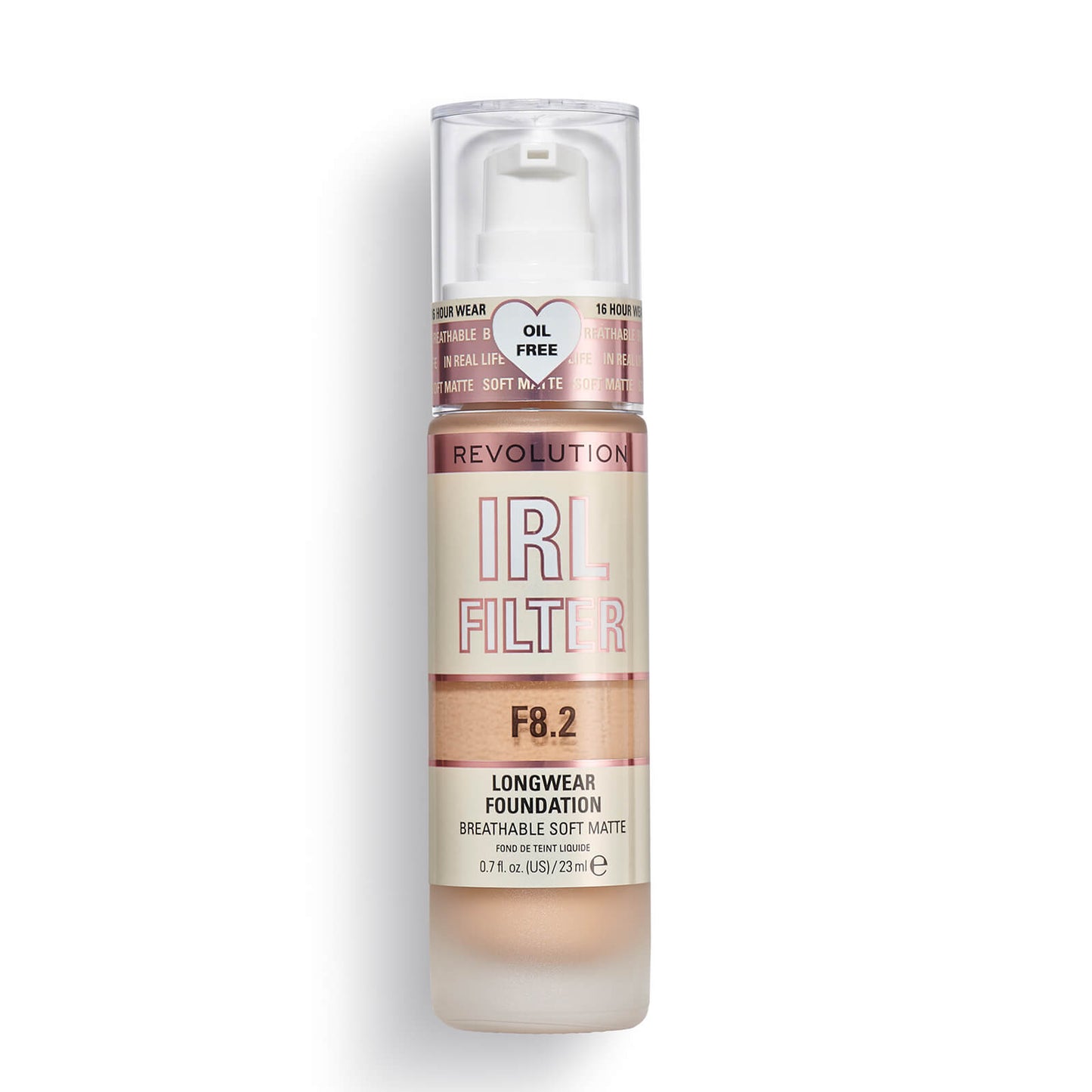 Makeup Revolution IRL Filter Longwear Foundation 23ml (Various Shades) - F0.1