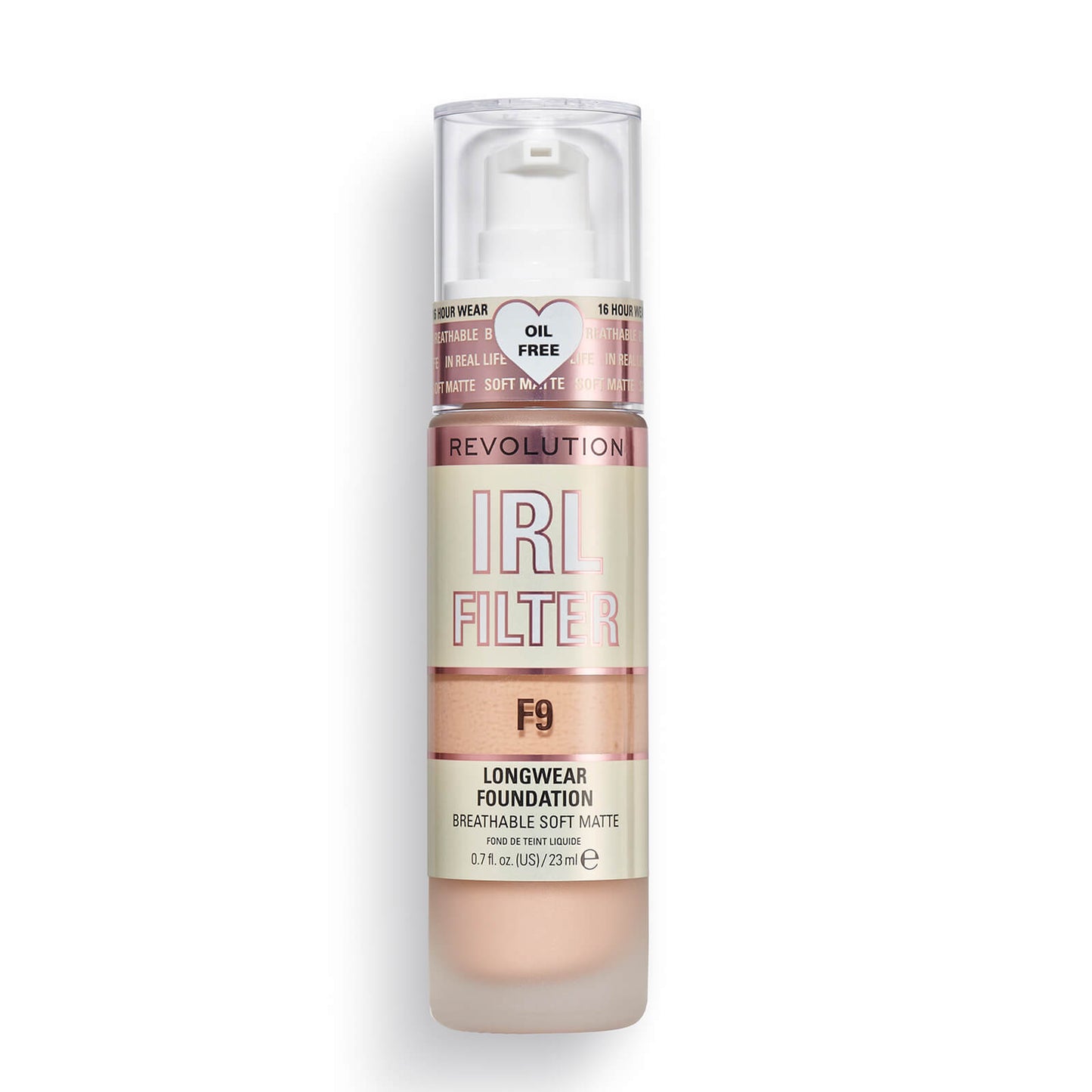 Makeup Revolution IRL Filter Longwear Foundation 23ml (Various Shades) - F0.1