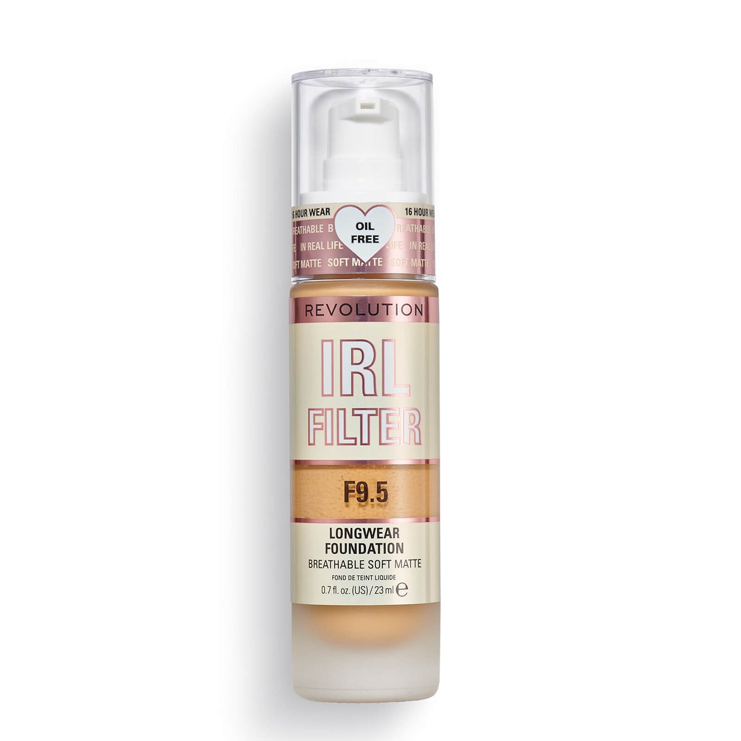 Makeup Revolution IRL Filter Longwear Foundation 23ml (Various Shades) - F0.1