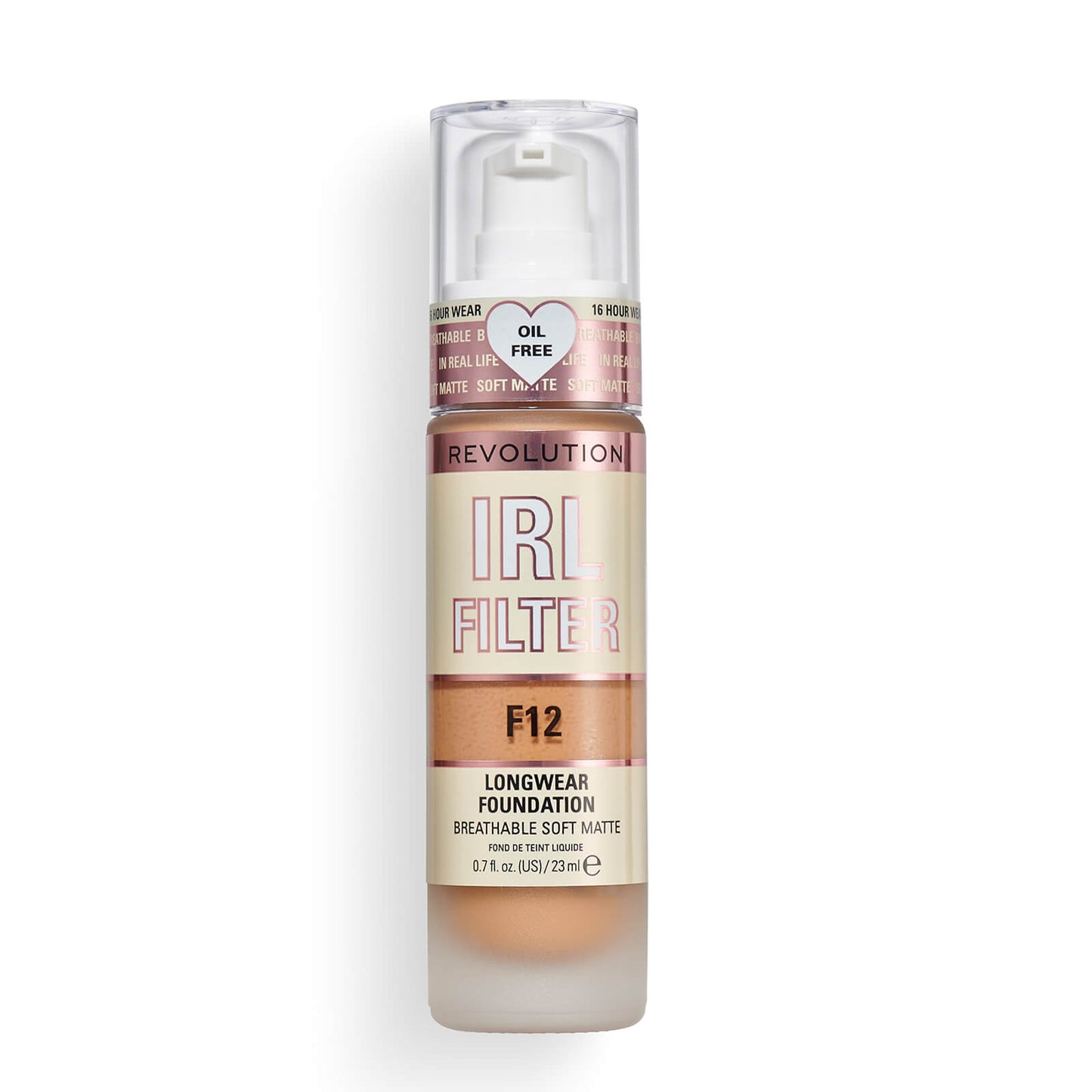 Makeup Revolution IRL Filter Longwear Foundation 23ml (Various Shades) - F0.1
