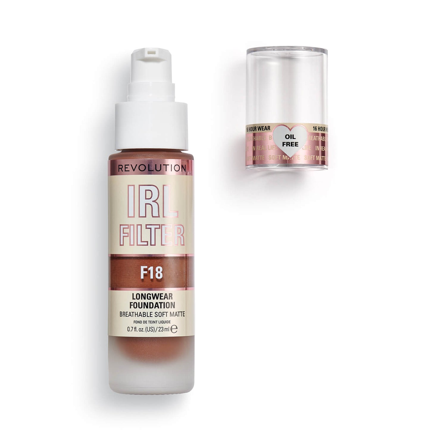 Makeup Revolution IRL Filter Longwear Foundation 23ml (Various Shades) - F0.1