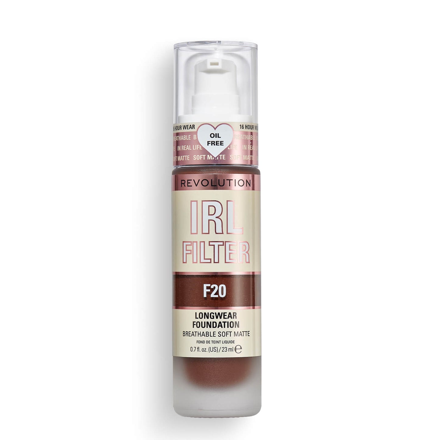 Makeup Revolution IRL Filter Longwear Foundation 23ml (Various Shades) - F0.1