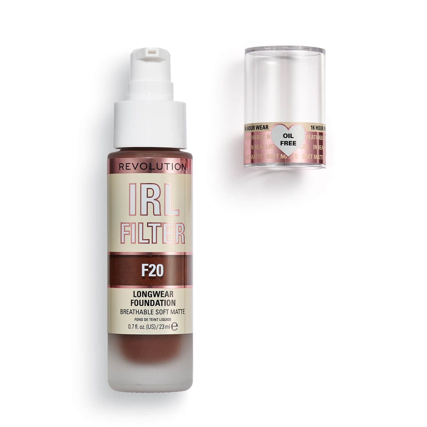 Makeup Revolution IRL Filter Longwear Foundation 23ml (Various Shades) - F0.1