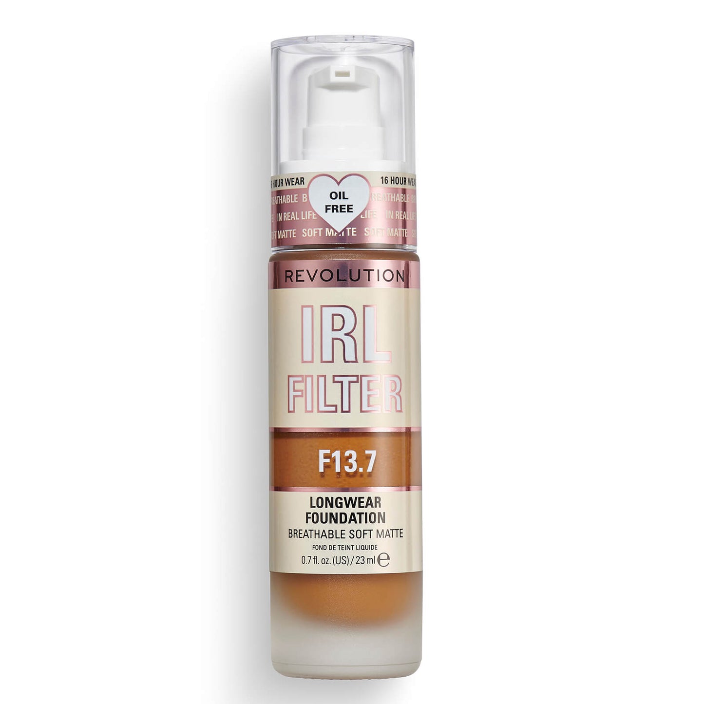 Makeup Revolution IRL Filter Longwear Foundation 23ml (Various Shades) - F0.1