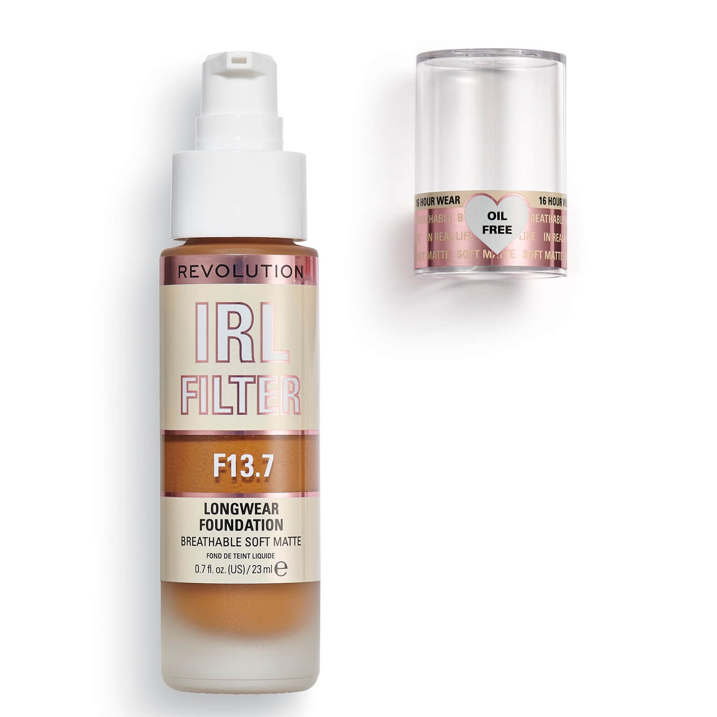 Makeup Revolution IRL Filter Longwear Foundation 23ml (Various Shades) - F0.1
