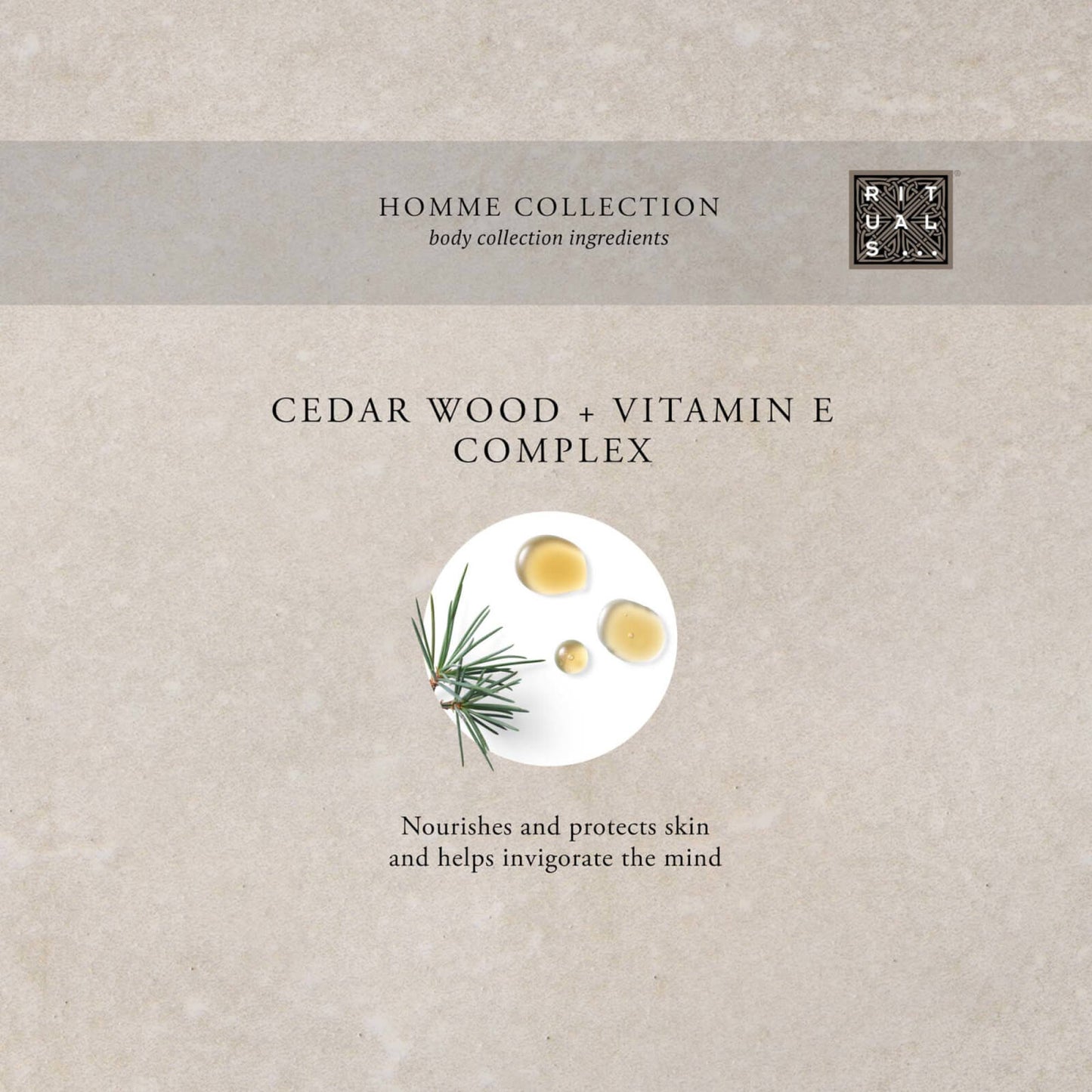 Rituals Homme Collection Cedar Wood and Vitamin E Complex 24H Anti-Perspirant Stick 75ml