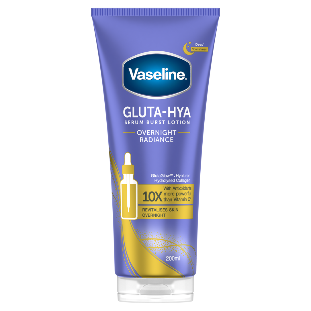 Vaseline Gluta-Hya Overnight Radiance Serum Burst Lotion moisturiser