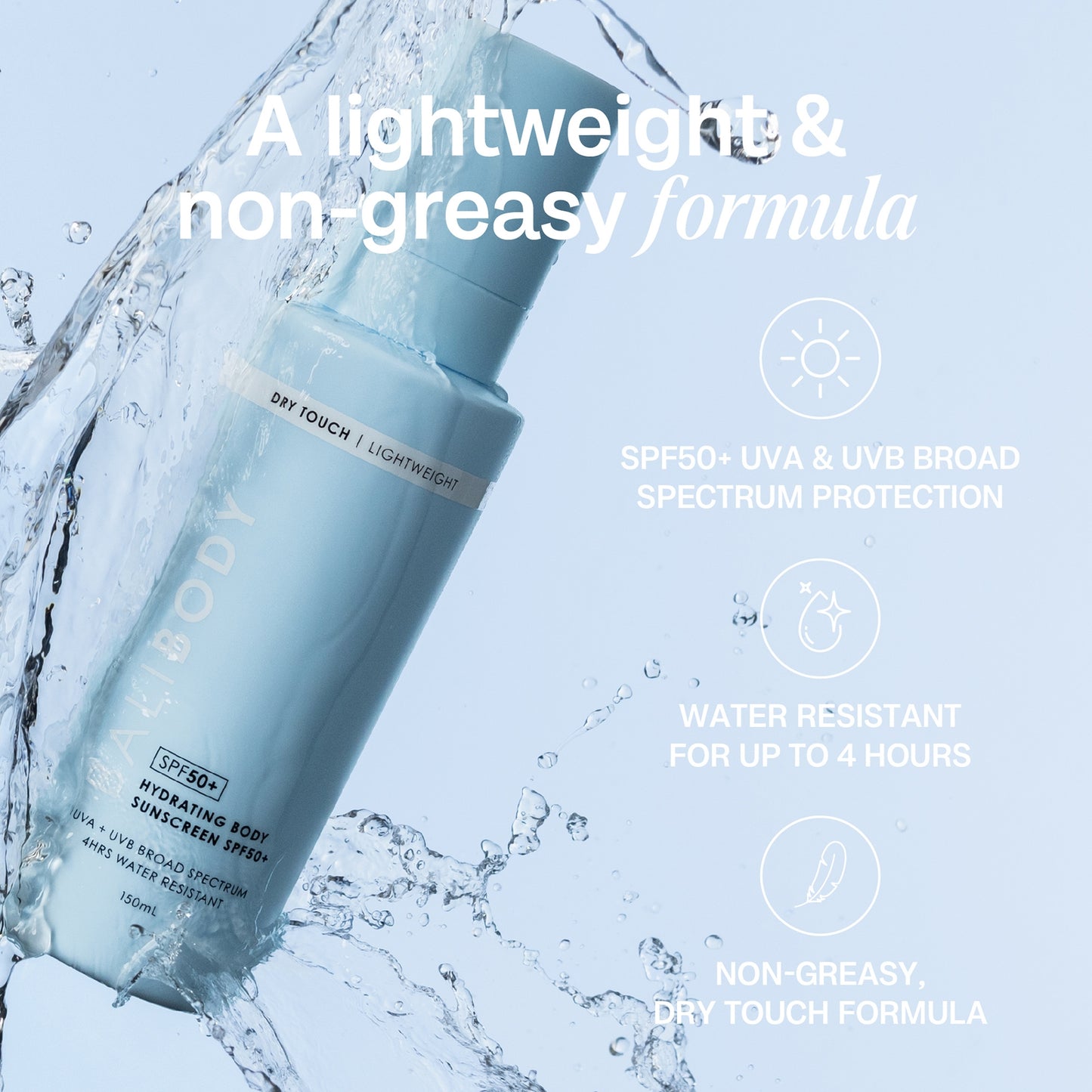 Bali Body Hydrating Body Sunscreen SPF 50+ 150ml