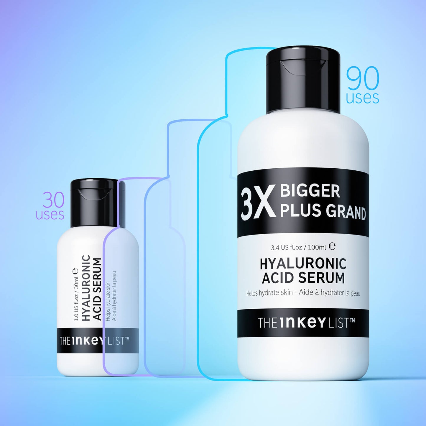 The INKEY List Supersize Hyaluronic Acid Serum 100ml (Worth £26.63)