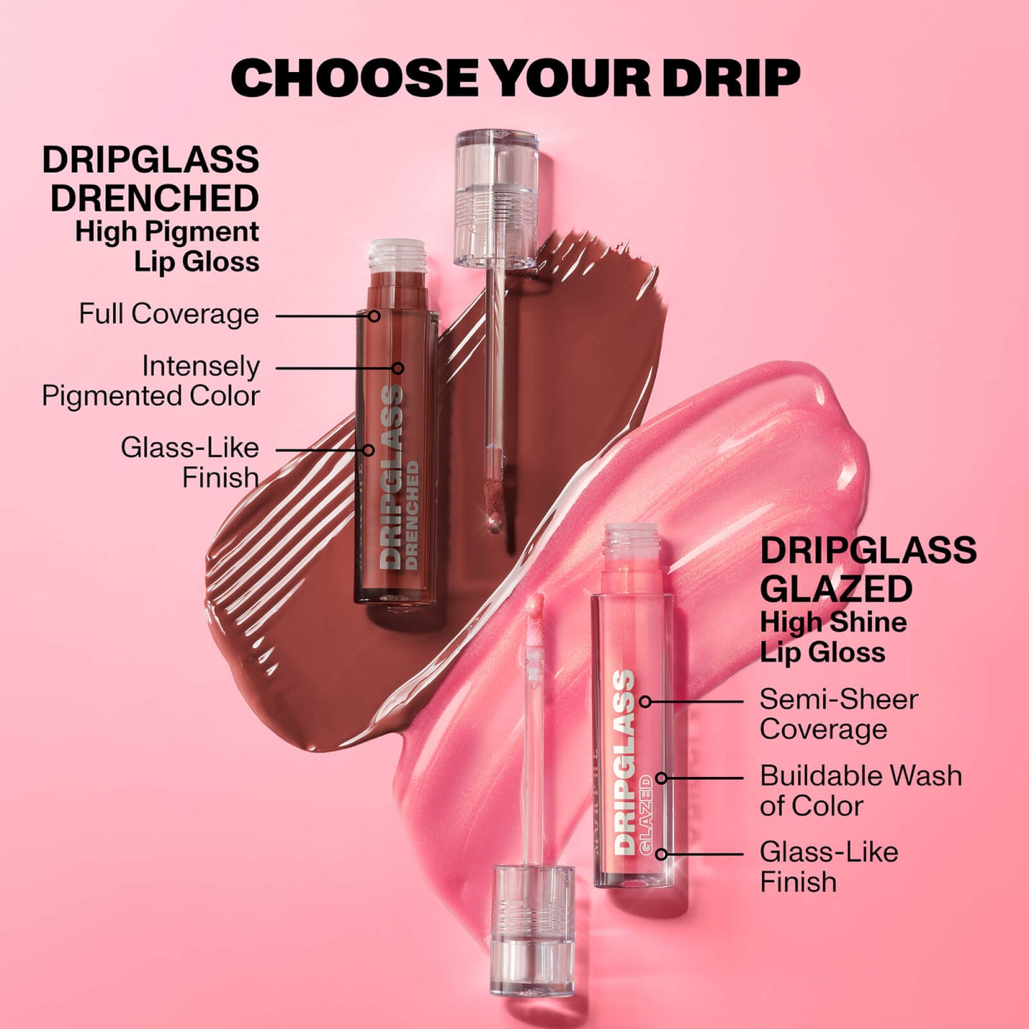 Morphe DRIPGLASS DRENCHED LIPGLOSS MET HOOG PIGMENT