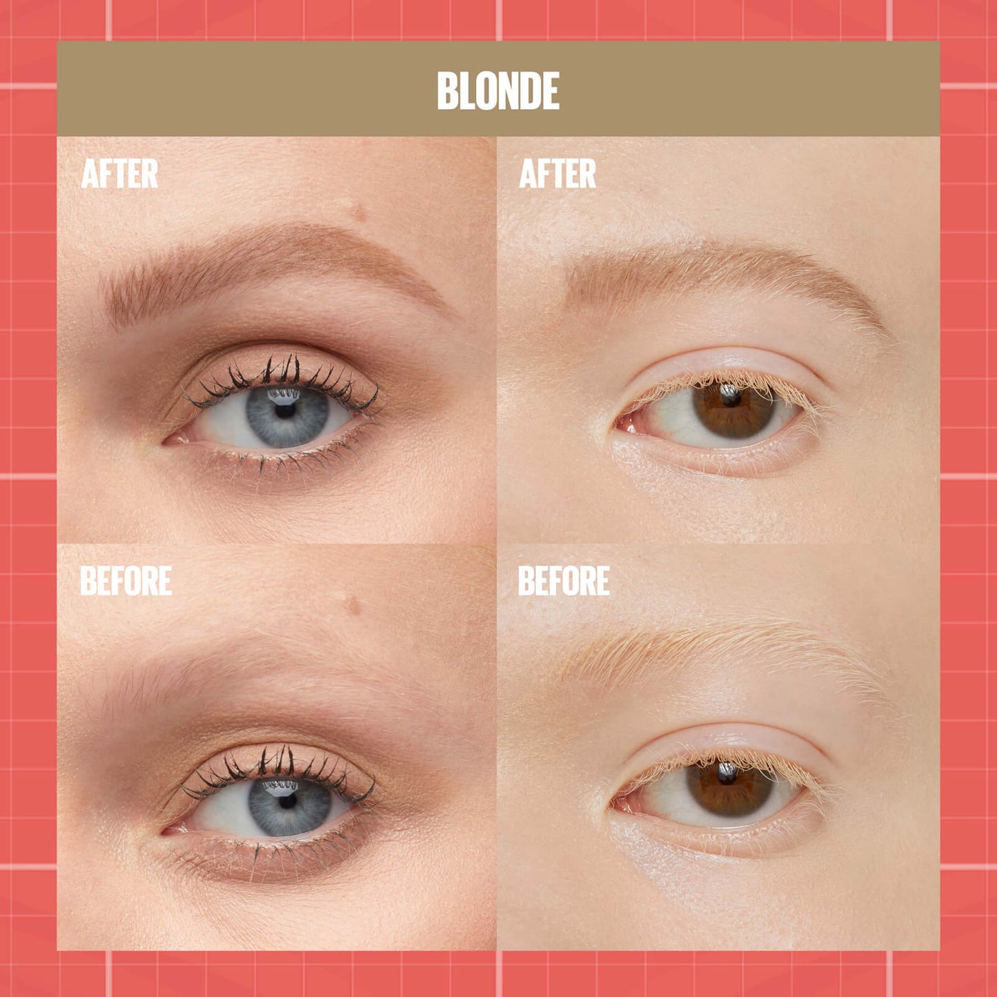 Maybelline Build-A-Brow 2 Easy Steps Eye Brow Pencil and Gel (Various Shades) - Blonde