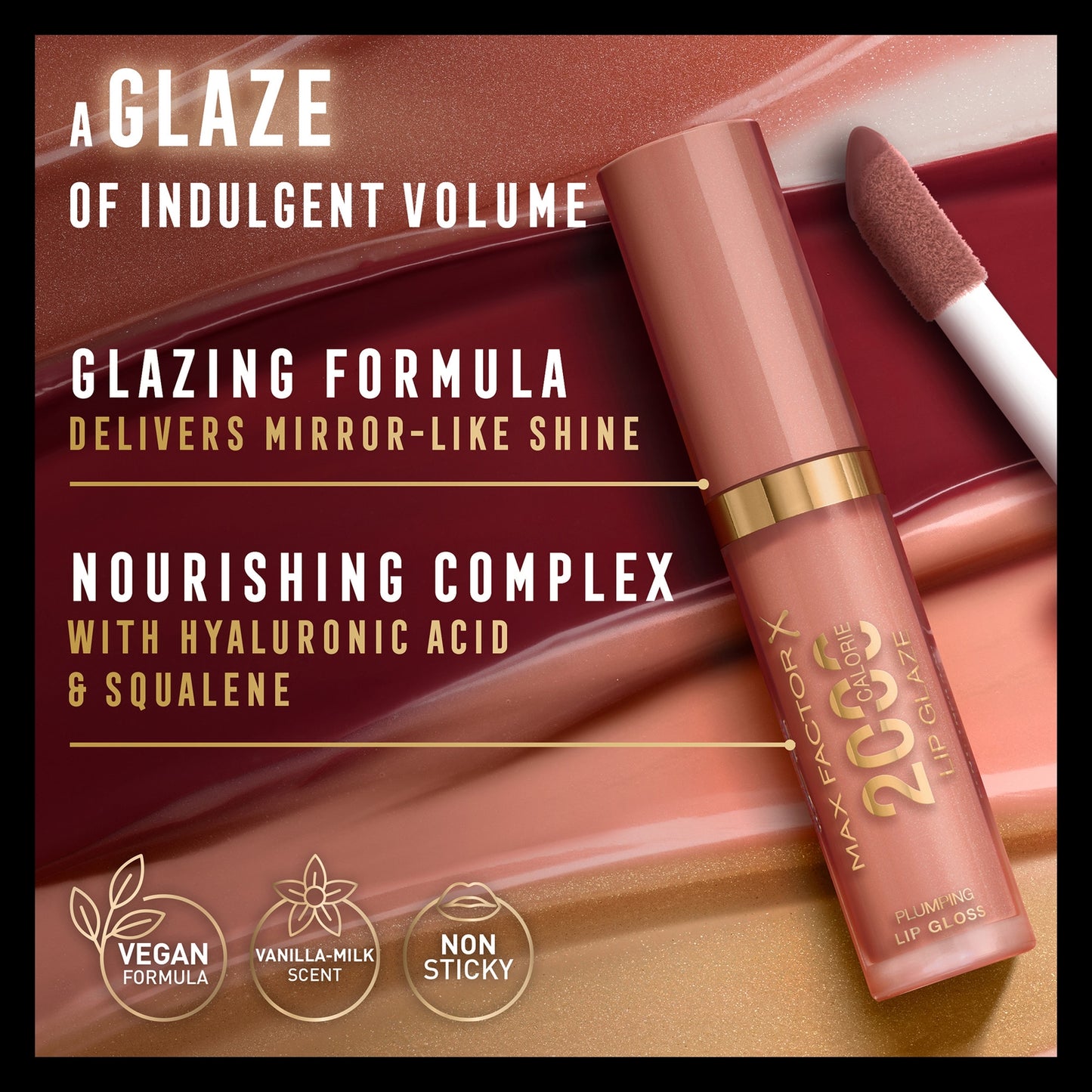 Max Factor 2000 Calorie Lip Glaze Full Shine Tinted Lip Gloss 4.4ml (Various Shades) - 075 Pink Fizz