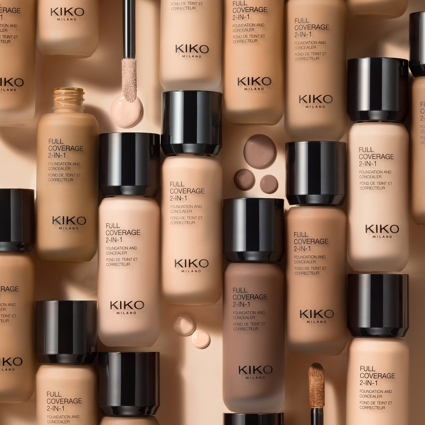 KIKO Milano Full Coverage 2-in-1 Foundation and Concealer 25ml (Various Shades) - 01 Neutral