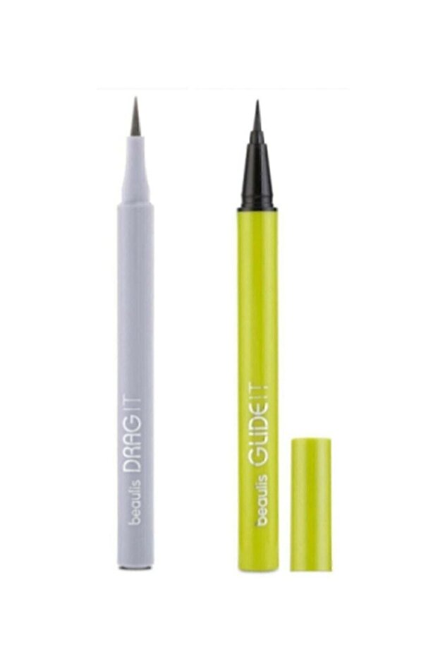 beaulis Drag It Inkpen Keçe Uçlu Eyeliner + Glide It Fırça Uçlu Eyeliner